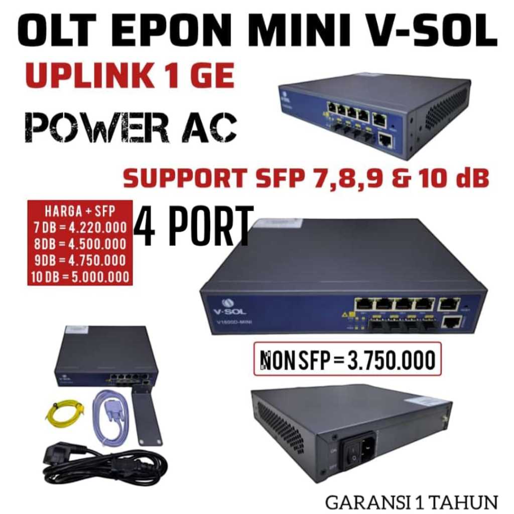 OLT EPON VSOL 4 PORT MINI