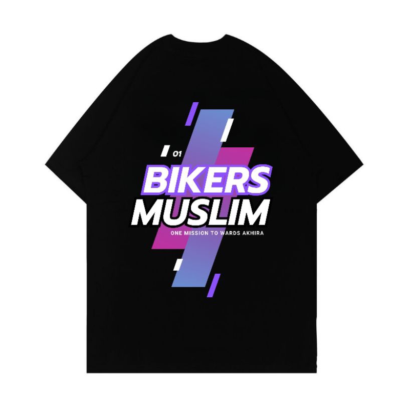 Kaos Bikers Muslim Bahan 100% Cotton Combed 24s Premium