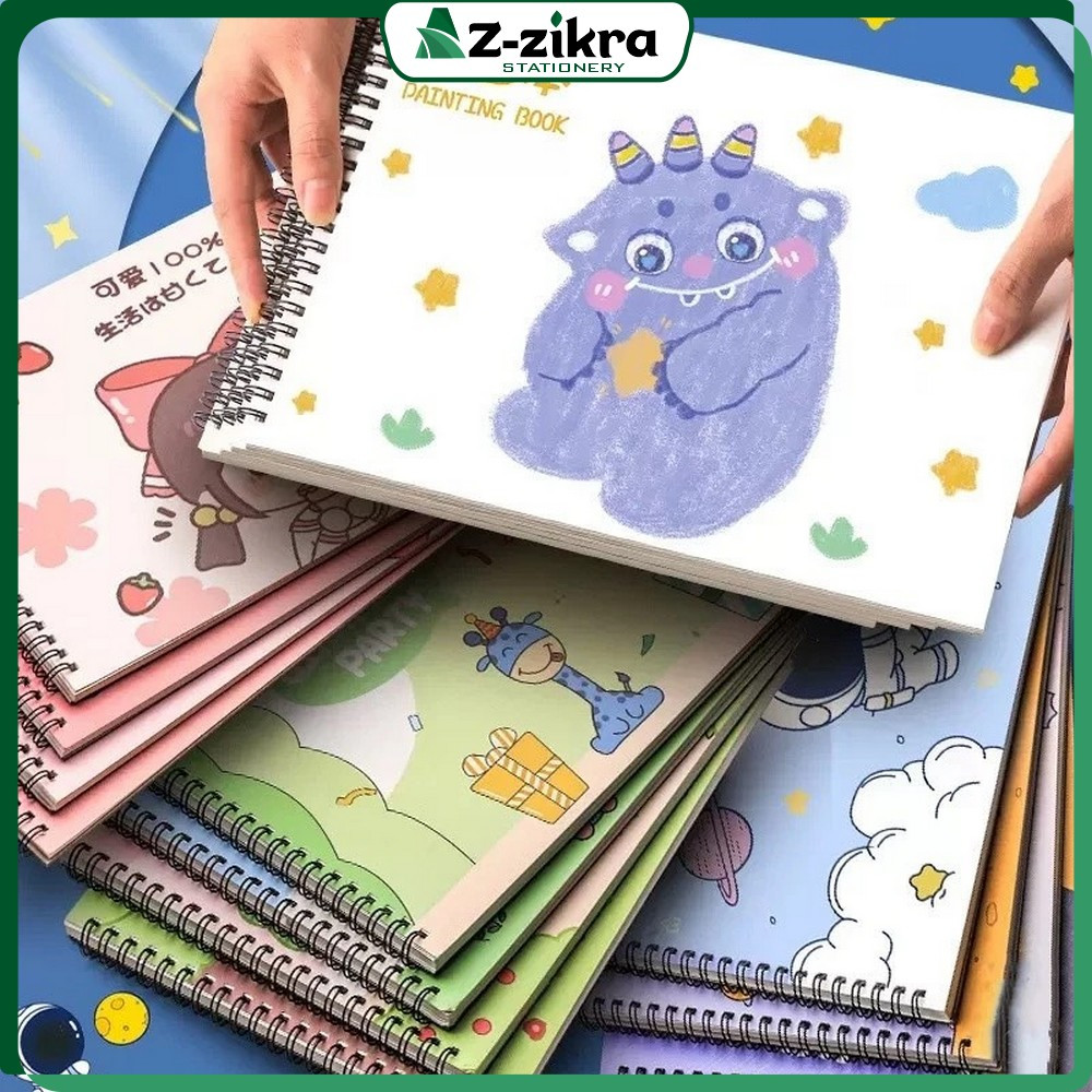 

Buku Menggambar Buku Sketsa Gambar Lukis / Buku Gambar A4 30 Lembar Drawing Book Buku Mewarnai Anak Balita Painting Book Az Zikra Stationery A62