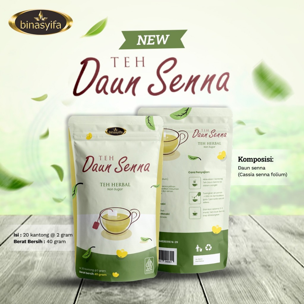 

Teh Herbal Daun Sena / Daun Jati Cina Original 100% Diet Pelangsing Tubuh Binasyifa Original BPOM