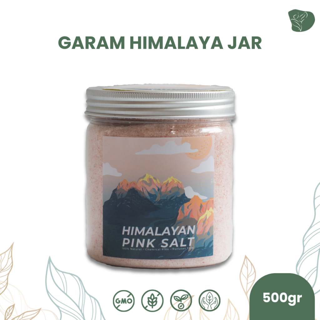 

Garam Himalaya Original Natural JAR Pink Salt Premium Himalayan Salt Garam Merah Muda Halus garem himalaya halus asli merah import