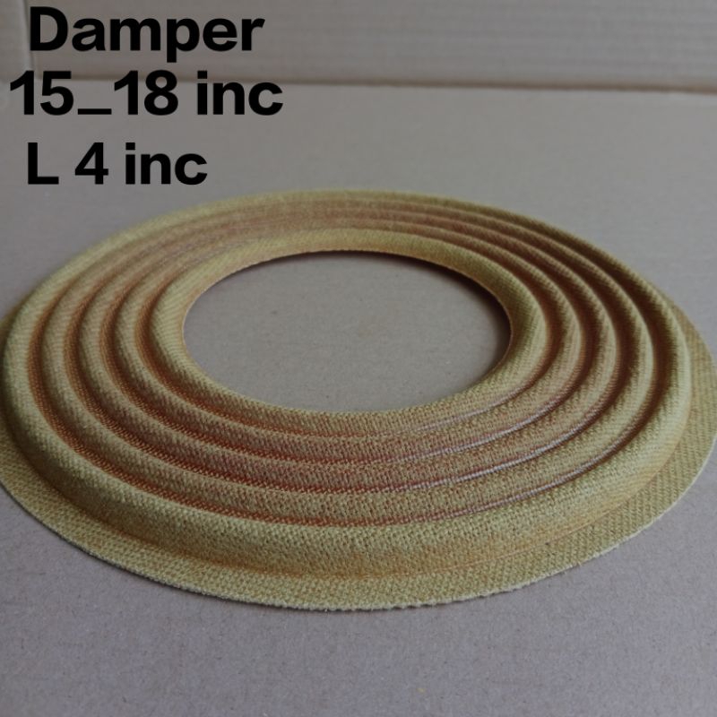 Damper speaker 15_18 inc Lubang 4 inc Lebar 21,5 cm