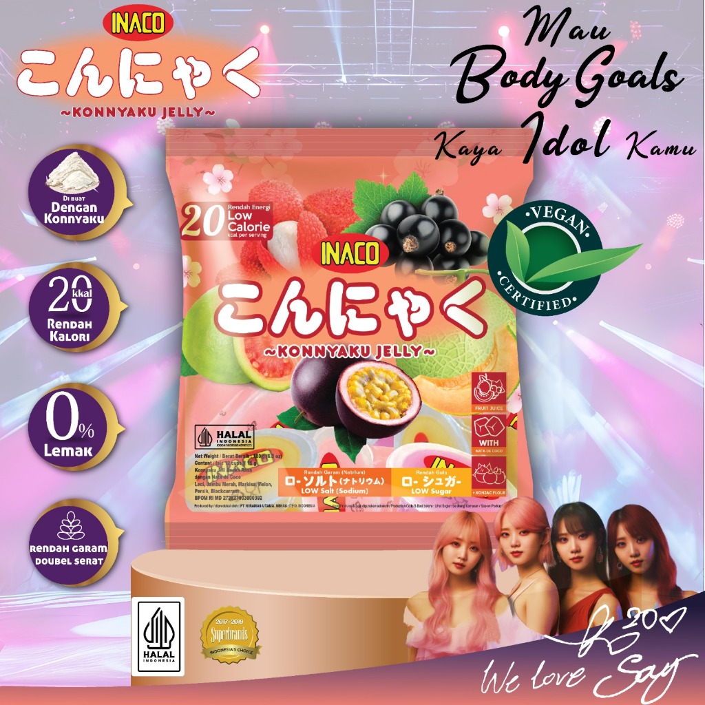 

Inaco Mini Jelly KONNYAKU - LOW Rendah Kalori