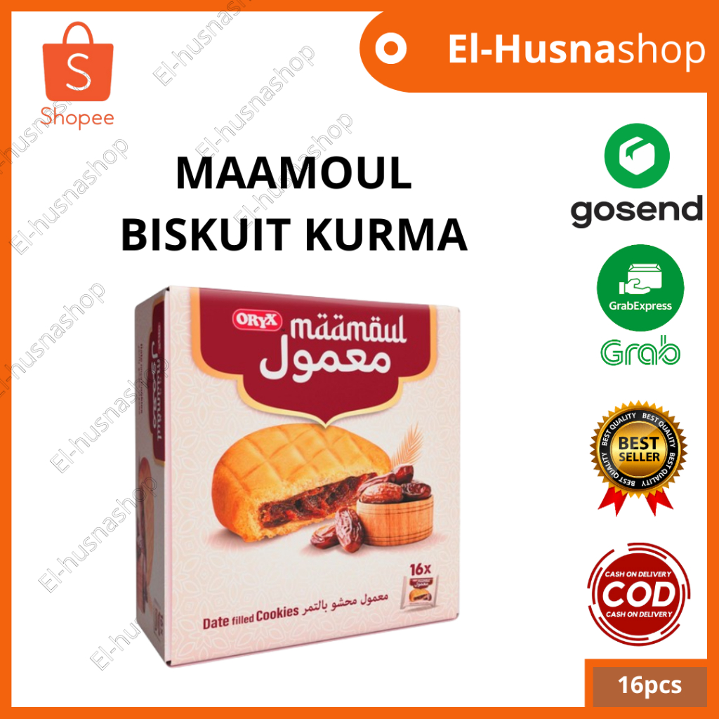 

Maamoul Biskuit Arab Kukis Kurma Kurma Isi 16pcs ORYX