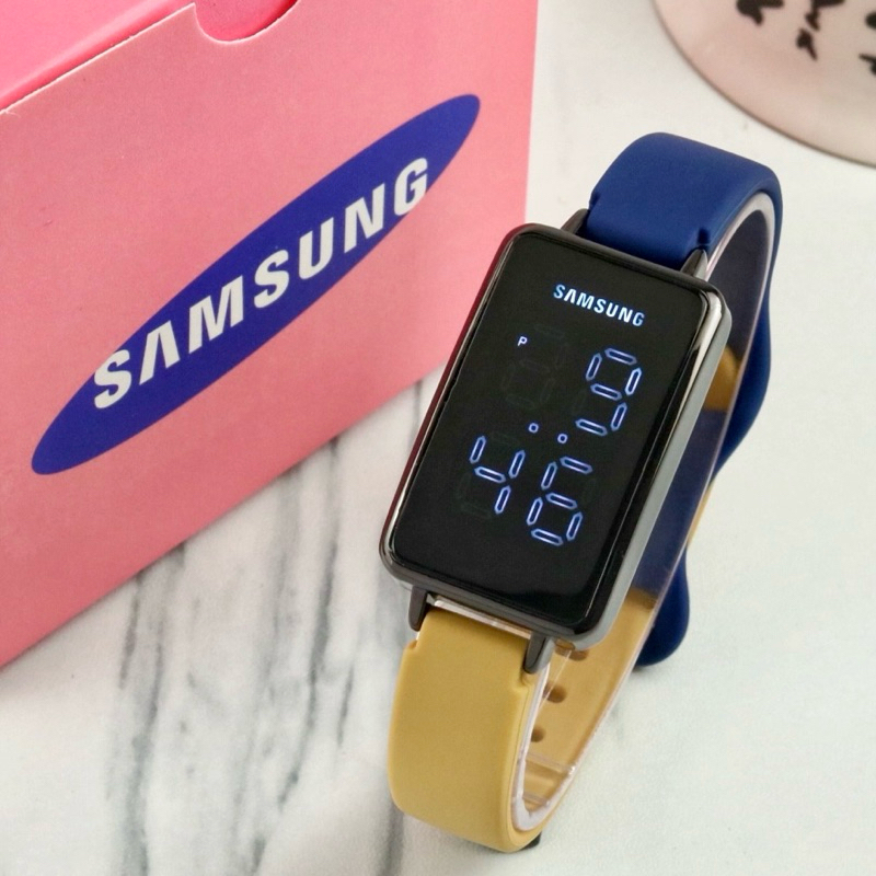 TERBARUU ‼️ Jam Tangan Wanita Samsung Touch Screen Led Tali Rubber Free Box