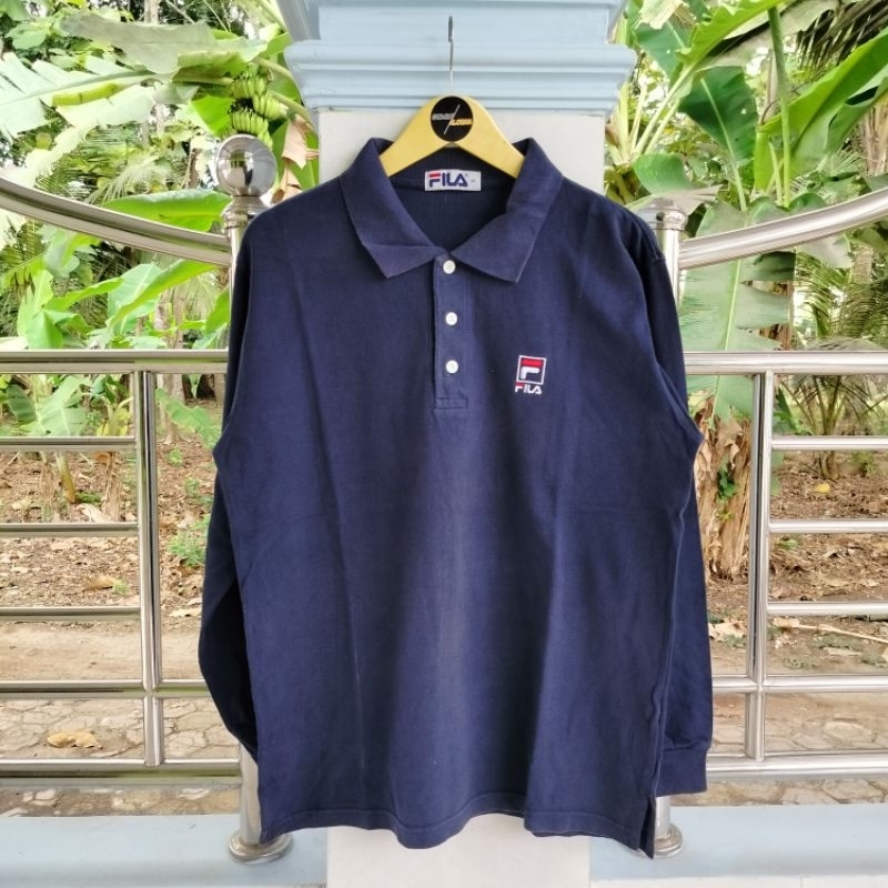 Long Sleeve / Polo Shirt / Vintage / Second / FILA