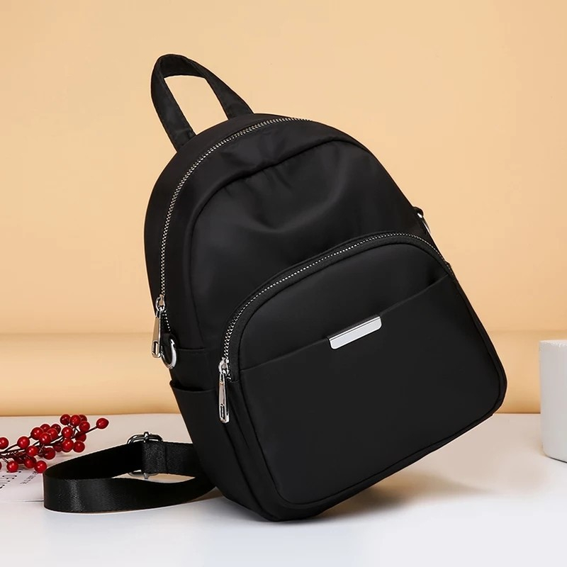 Tas Ransel Wanita Kecil Korea Cantik Mini bag Hitam Sporty Fashion New