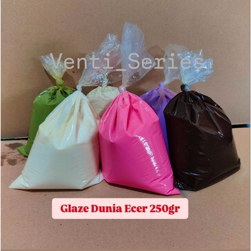 

Glaze Dunia Ecer 250gr / Glaze Ecer 250gr / Glaze Curah kiloan / Glaze Dunia / Dunia Dipglaze