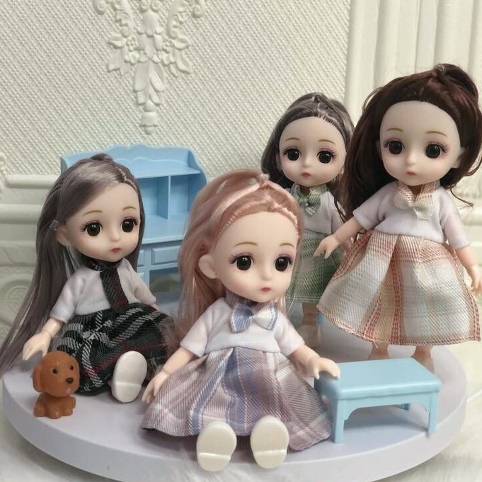 【GoodStar】Mainan Anak Perempuan Boneka Yuna Bjd Doll DIY 17 cm boneka cute boneka korea original-mur