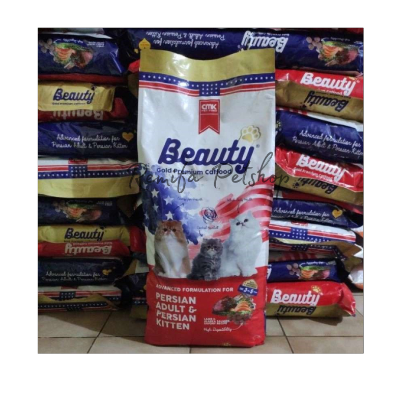 Beauty Cat Gold Persian 15kg / Makanan kucing Persian / 15kg /Cat Food 15kg / Beuaty Gold / Beauty M