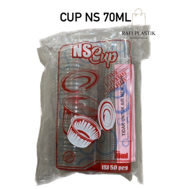cup NS 70ml / cup pudding 70ml NS (isi 50pcs)