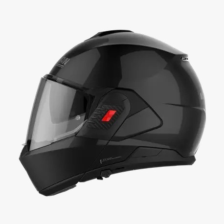 Helm Nolan N120-1 Classic Black Glossy 003 Flip Back
