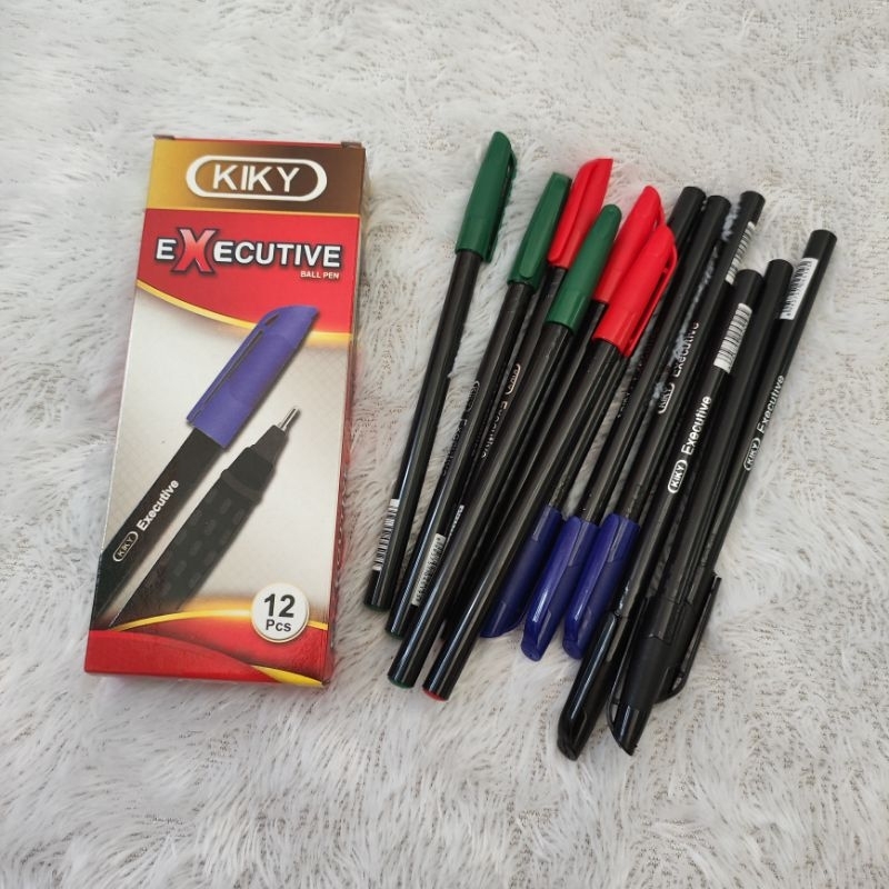 

KIKY Executive Ballpoint Black (Tinta Hitam) - 1 Pack = 12 Pcs