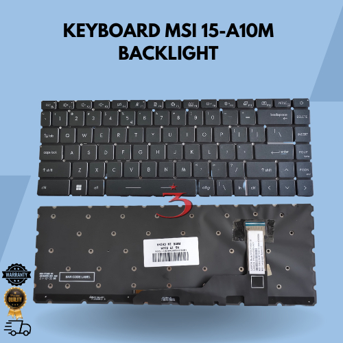 Keyboard MSI Modern 15 A10 A10M A10RAS A10RBS MS-1551 MS-14D1 Backlight