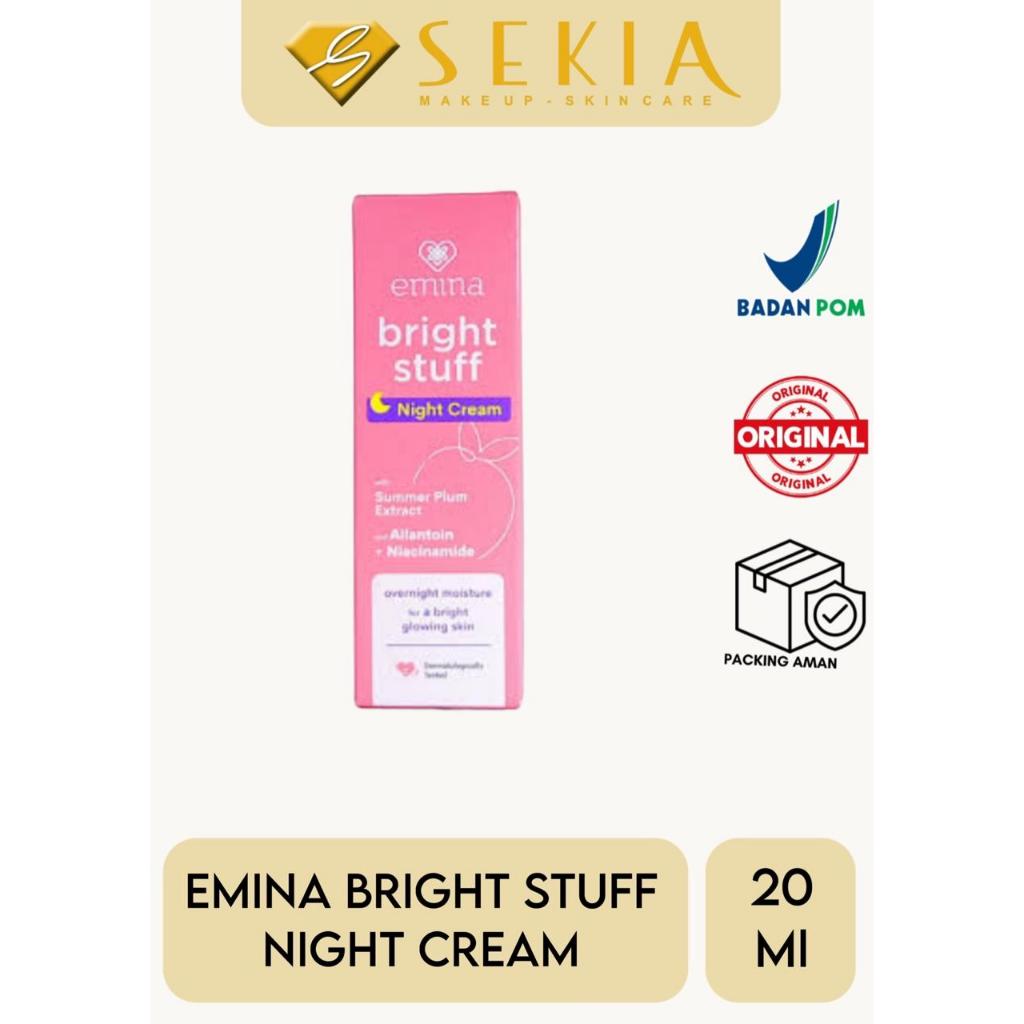 Emina Bright Stuff Night Cream / Emina Bright Stuff Cream Malam