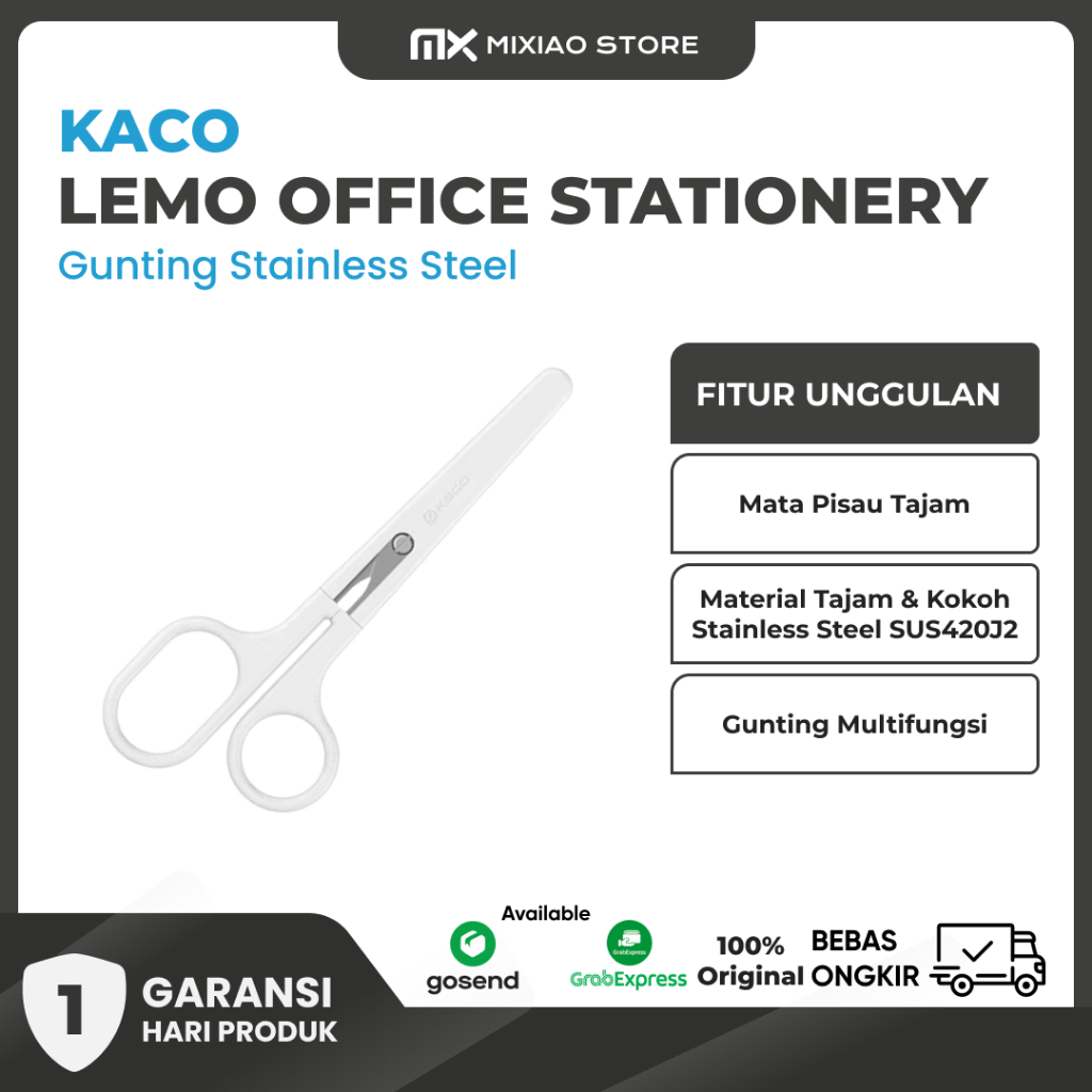 

KACO LEMO Gunting Office Stationery SUS420J2 Stainless Steel