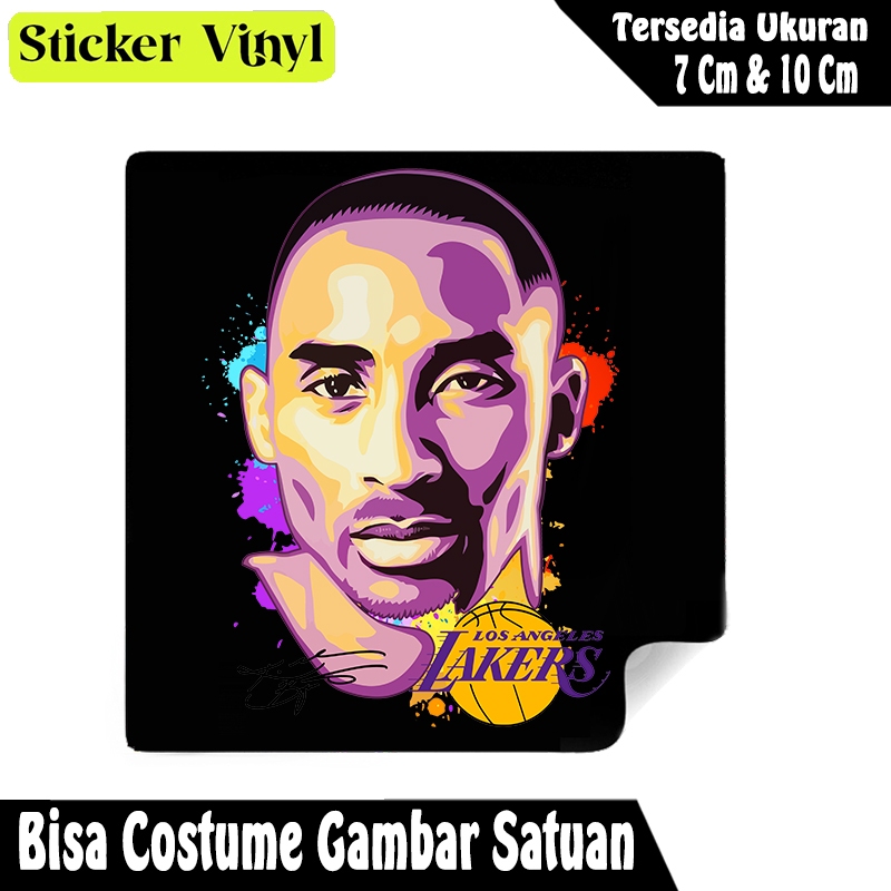 

Radit667 Stiker Sticker Pemain Basket Kobe Bryant Head Art Bahan Vynil Tahan Air Bisa Custom Gambar