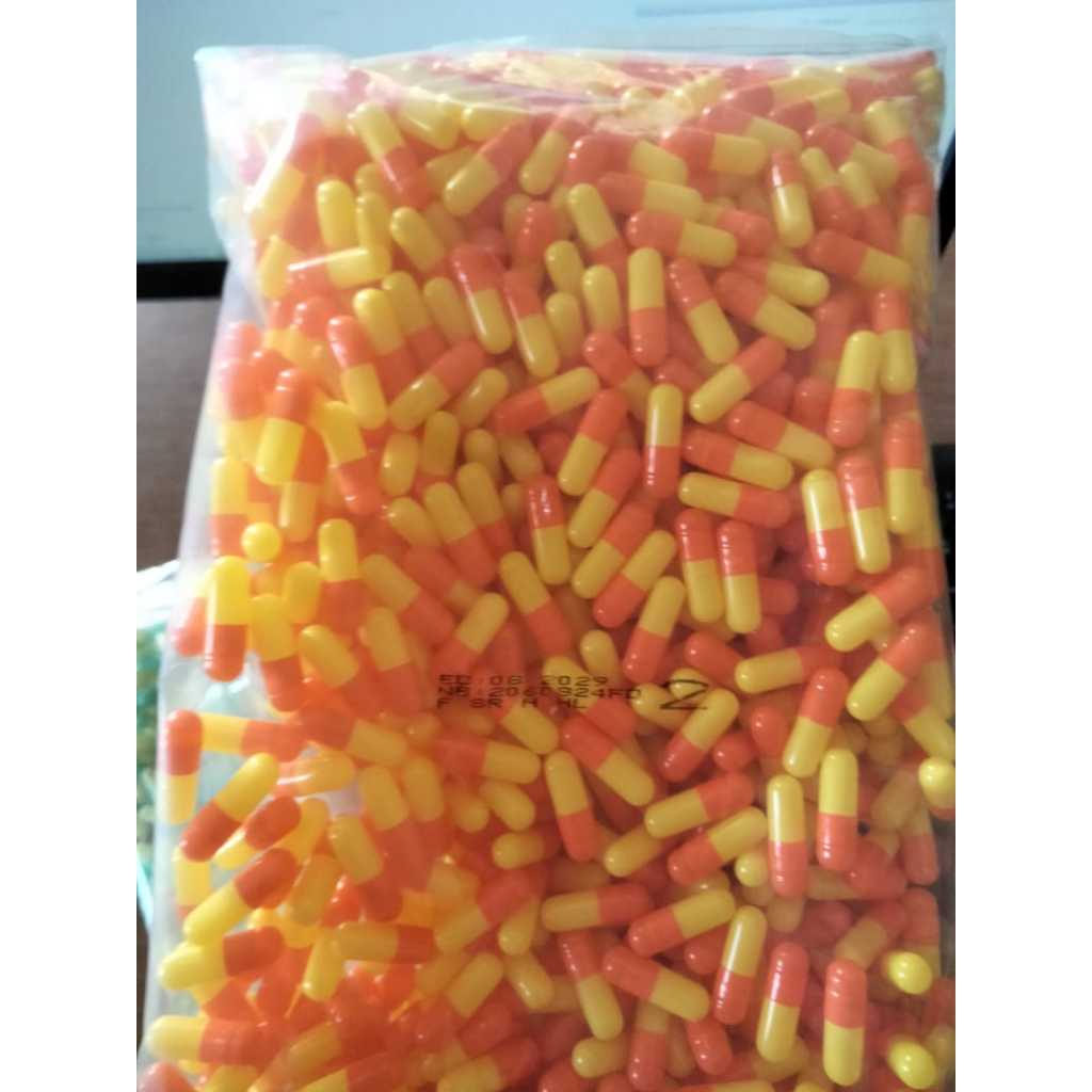 Cangkang Kapsul Kosong No. 2 Pack isi 1000pcs Kapsul Kosong Perseribu