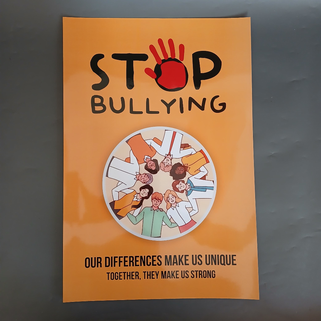 Poster Stop Bullying - Poster Hindari Bullying - Poster Sekolah