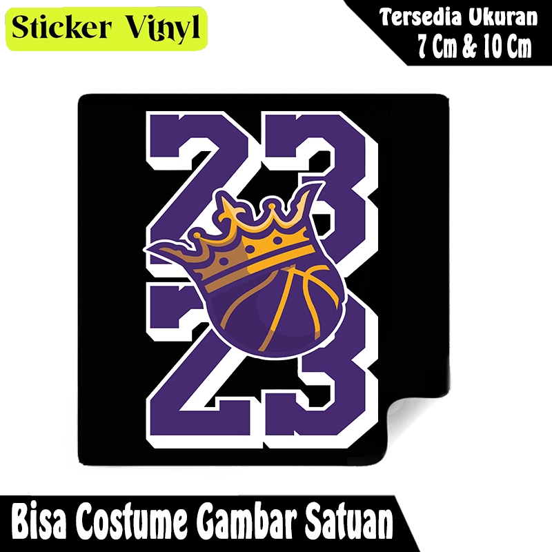 

Radit667 Stiker Sticker Pemain Basket Lebron James Art 23 Bahan Vynil Tahan Air Bisa Custom Gambar