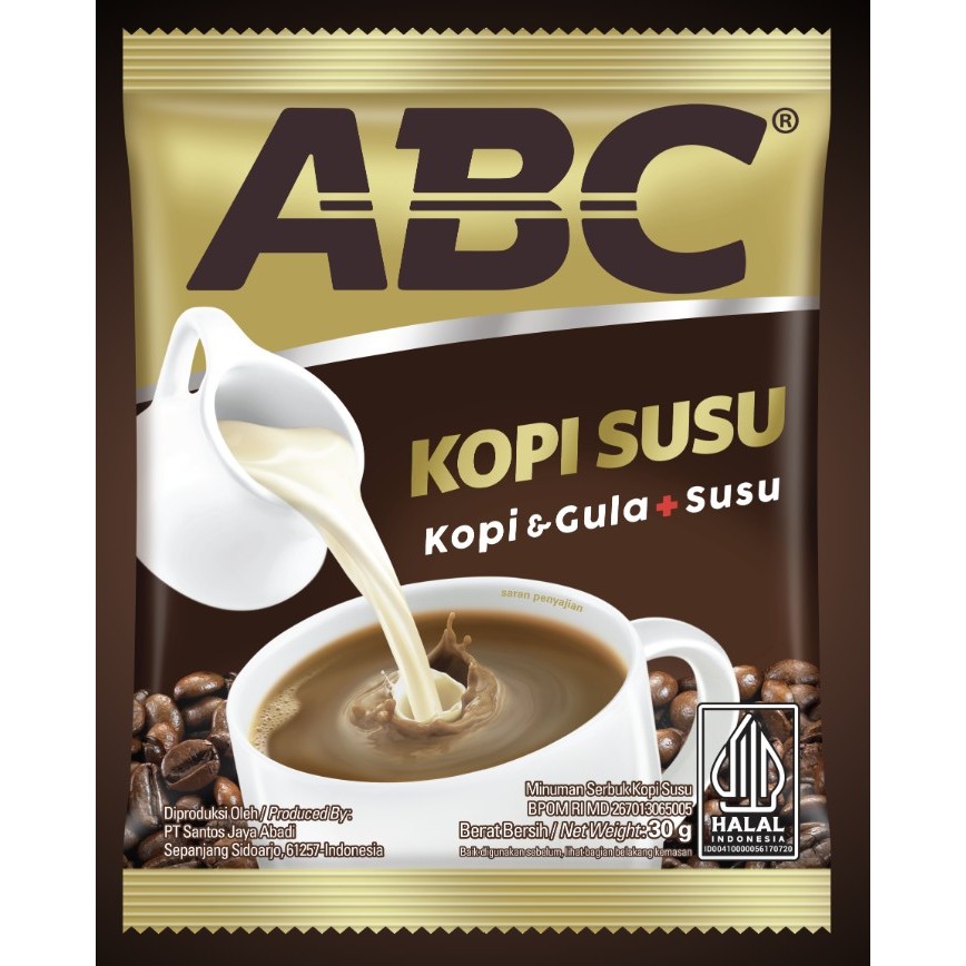 

ABC KOPI SUSU 30g [1 Renteng isi 10 Sachet]