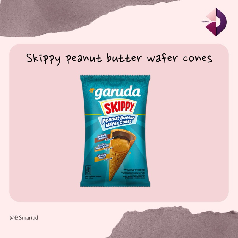 

Garuda Skippy Peanut Butter Wafer Cones/Biskuit Skippy