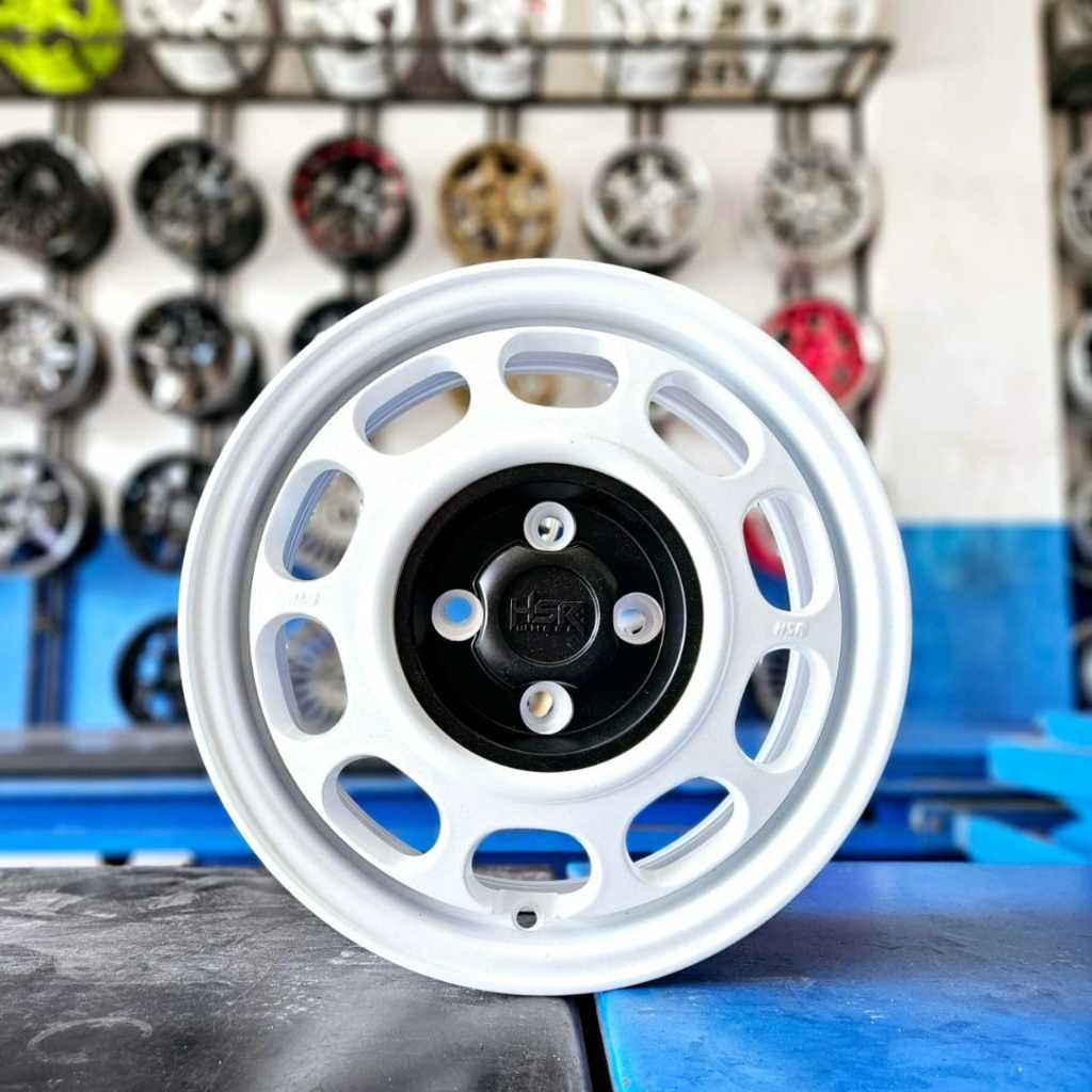 Velg Mobil Classic Ring 14 Warna Putih Untuk Agya Air Ev Mazda2 Rio Sigra Hsr Klg R14 Pcd 4x100 ET35