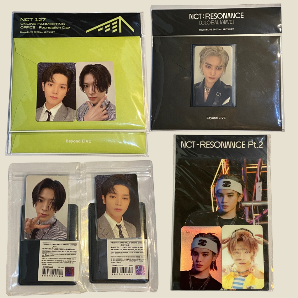 PHOTOCARD PC NCT 127 NCT 2020 HOLO LENTI STANDEE NCT2020 PT2 AR SET CAHOL CARD HOLDER YUTA TAEYONG