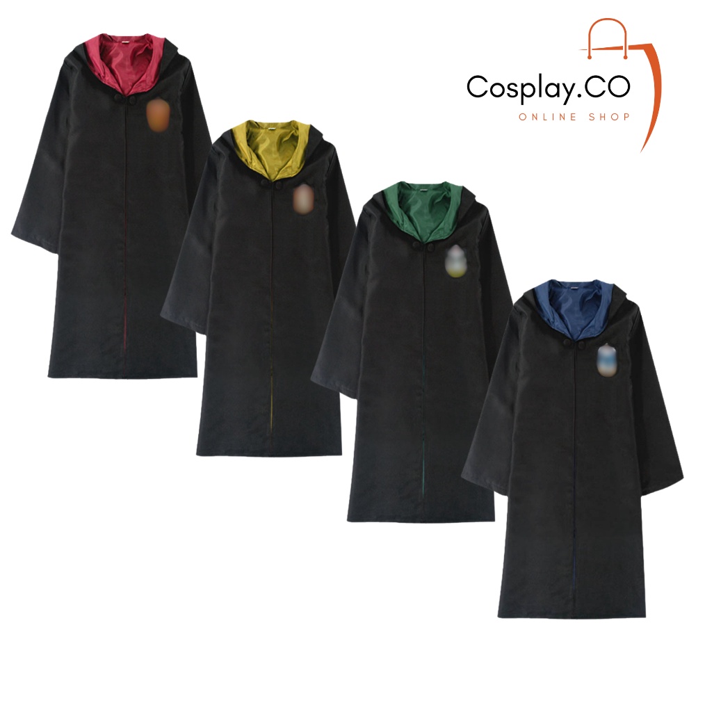 KODE T62U COSPLAY Kostum Jubah Pelajar Sekolah Sihir Halloween Pria dan Wanita