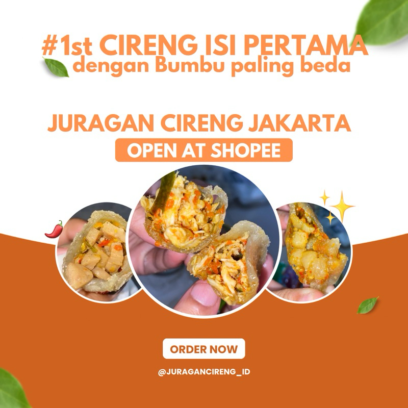 

JURAGAN CIRENG JAKARTA Cireng Isi Ayam Suwir Cireng Isi Jando Cireng Isi Baso Pedas Mercon