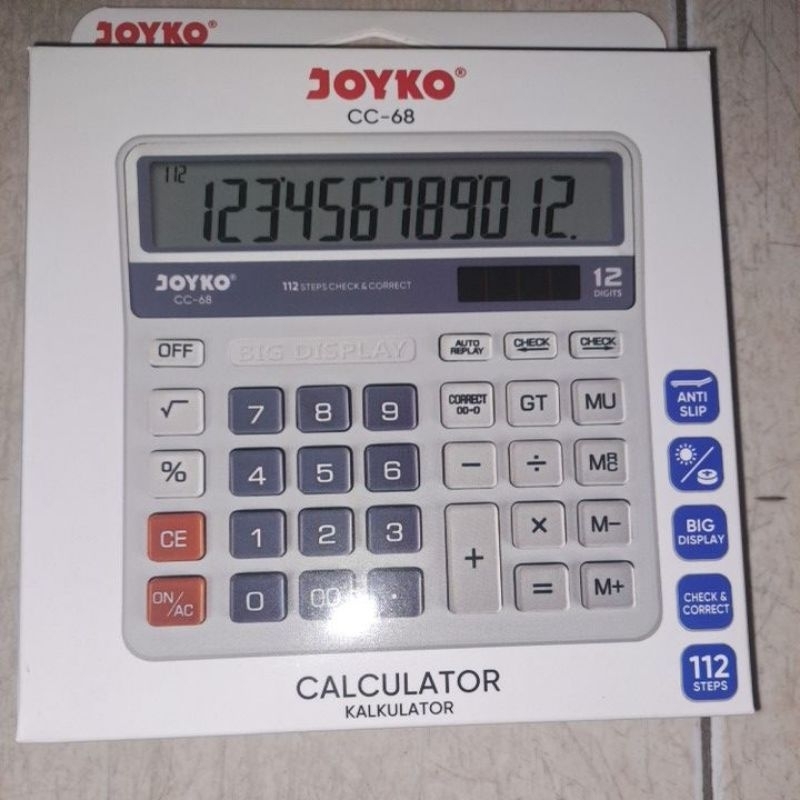 

calculator joyko cc-68 12 digit