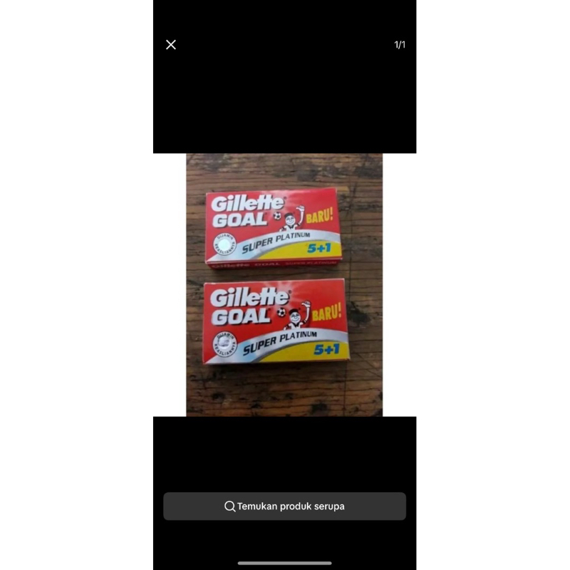 Silet Gillette Goal isi 6pcs / Silet Cukur Gillette Goal Silet Goal