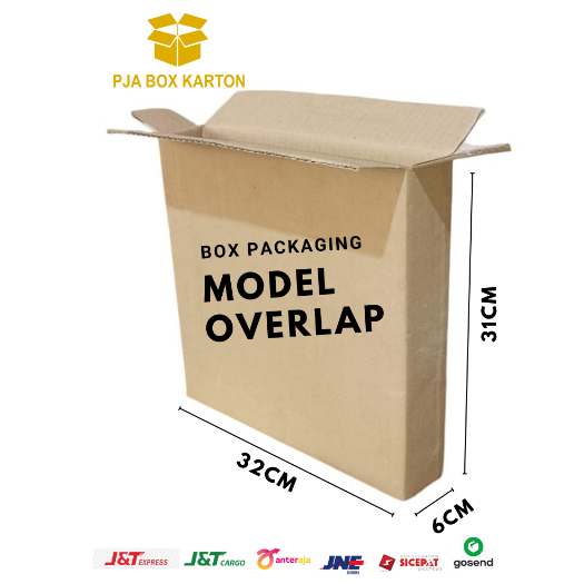 

Kardus Box KartonOverlap Ukuran 32x6x31cm