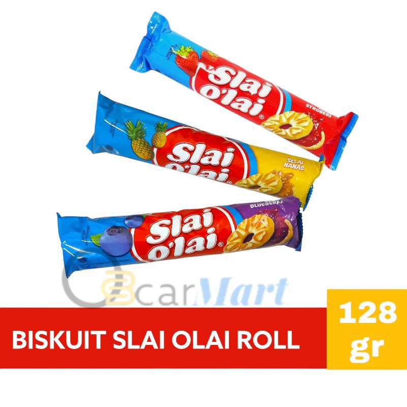 

SLAI OLAI Roll Biskuit Susu Selai Rasa Buah 128g Gsv