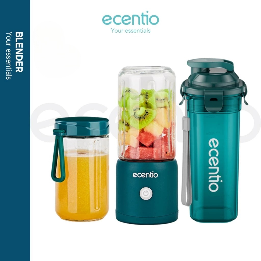 【Live Exclusive】【2 tabung】【Garansi 30 hari】ecentio juice portable 8 pisau kaca blender/juicer 2 boto