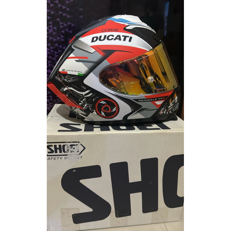 Helm fullface sport Shoei x14 ducati panigale v4 5 helm full face prelove pribadi original 100%