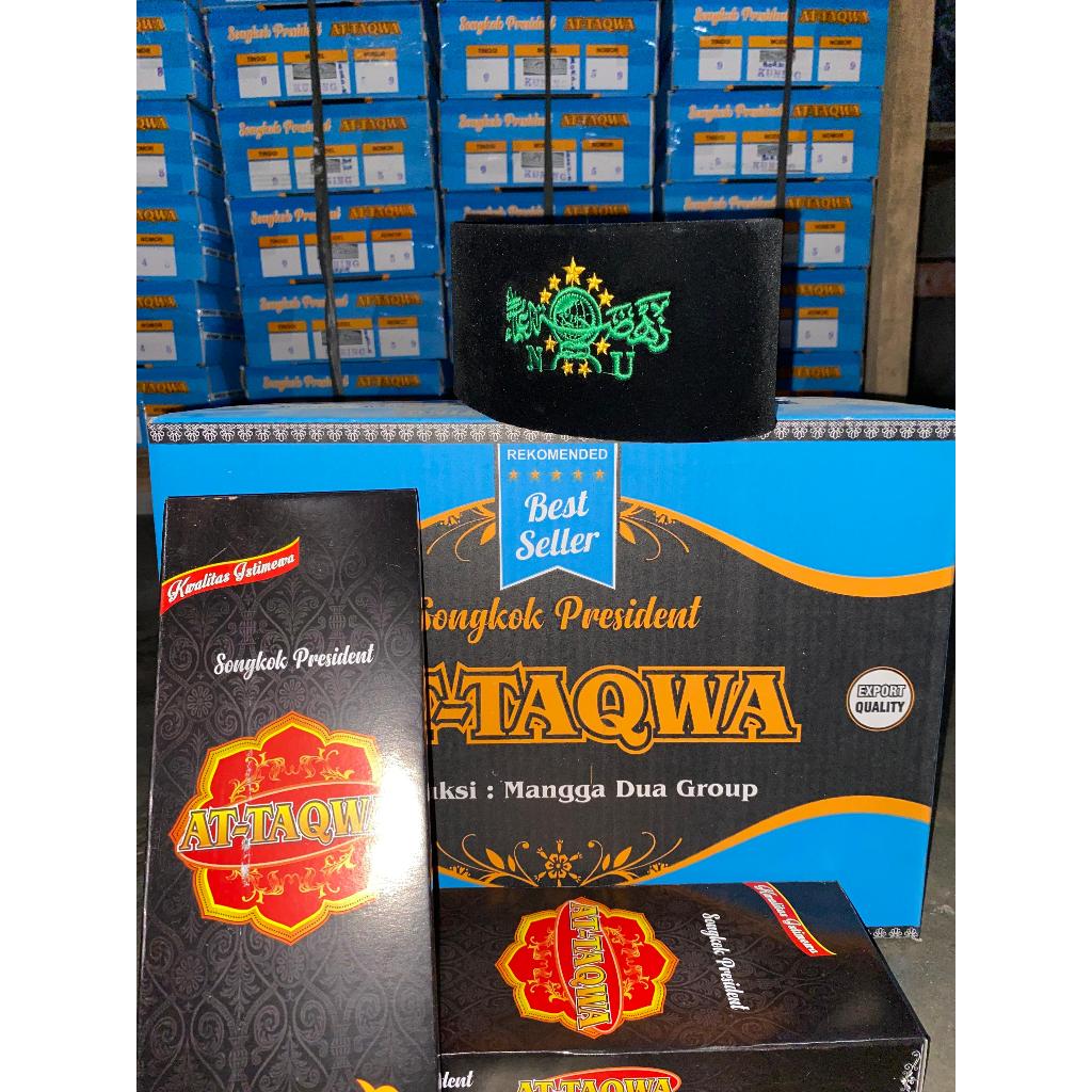 Peci Nu Ac Songkok At-Taqwa Hitam Bordir Nu Hijau Emas Merah Putih  Original anak & Dewasa