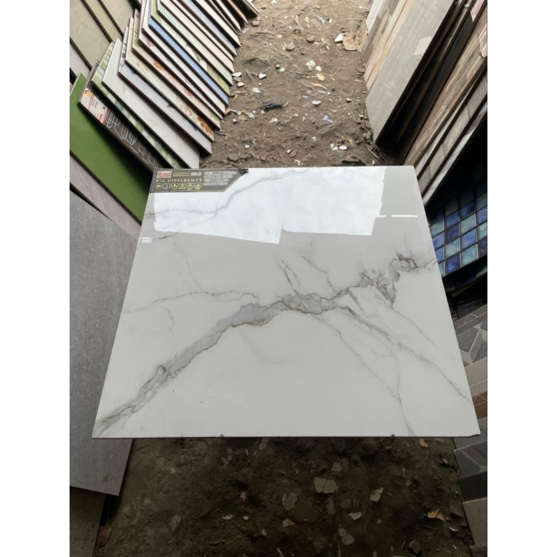 GRANIT  MURAH 60X60 IKAD LAGUNA WHITE GLAZED POLISH