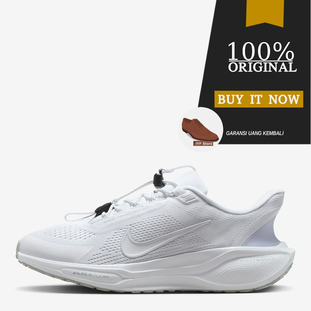 Sepatu Running Slip On Original Sepatu Nike Pegasus EasyOn - White/Pure Platinum  Style : FQ7837-101