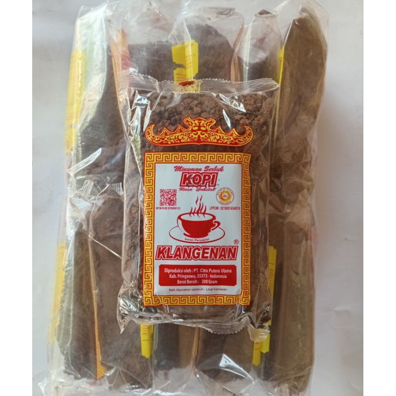 

(10 bungkus) kopi bubuk Robusta Lampung, KLANGENAN 200gr