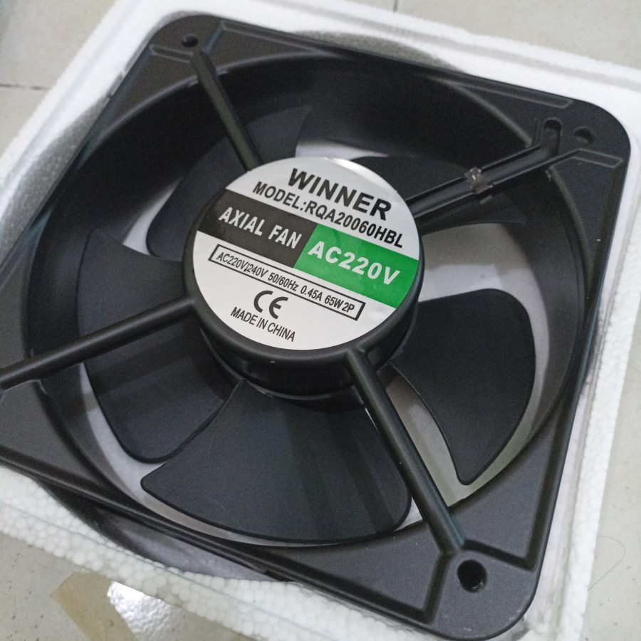 Kipas AC Fan AC 20x20 cm 0,45A Fan Pendingin Kipas Fan Panel 20 cm