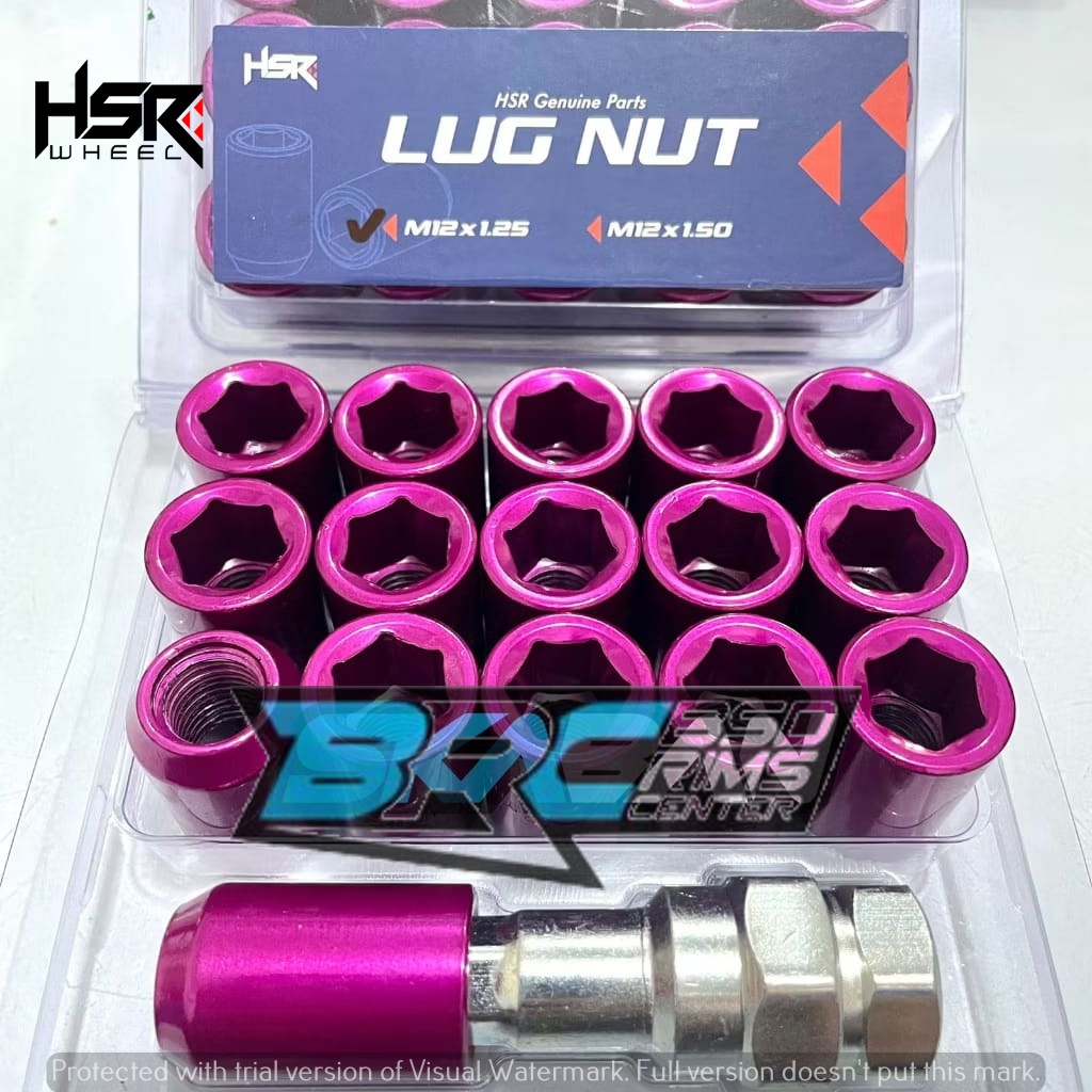 Baut Mur Roda Seneka Lugnut Hsr Wheel Racing Red Ukuran 12X1,25/1,5 Harga Murah