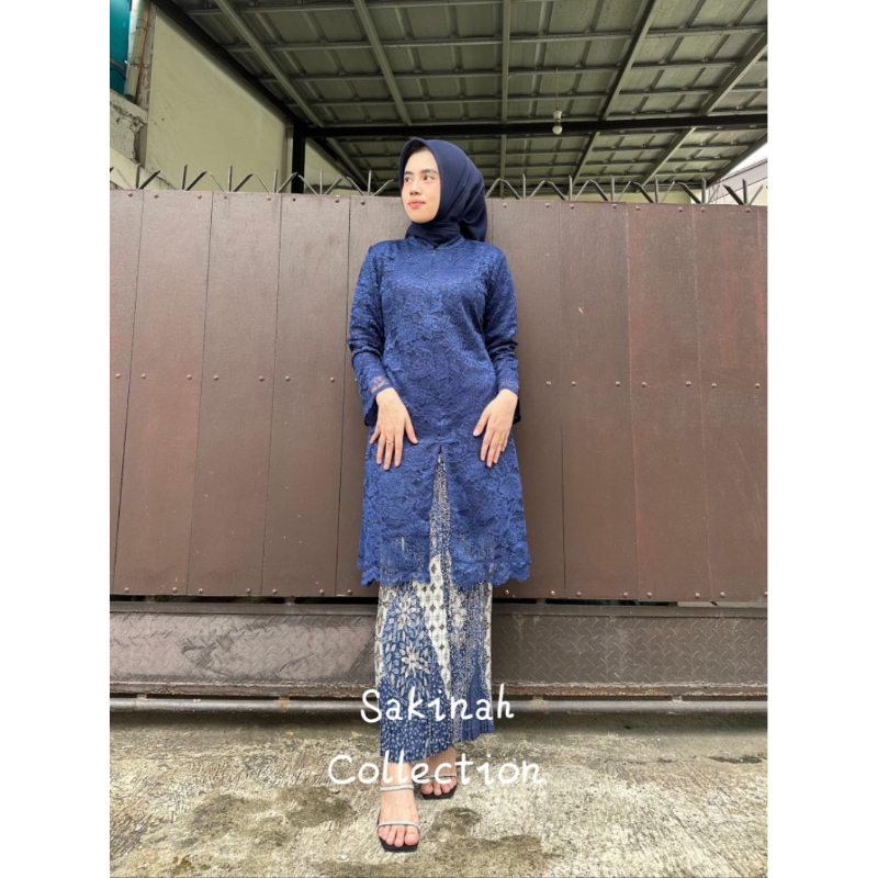 ATASAN DAN STELAN KEBAYA BROKAT TUNIK SANGHAI KEBAYA SERAGAMAN KEBAYA PESTA