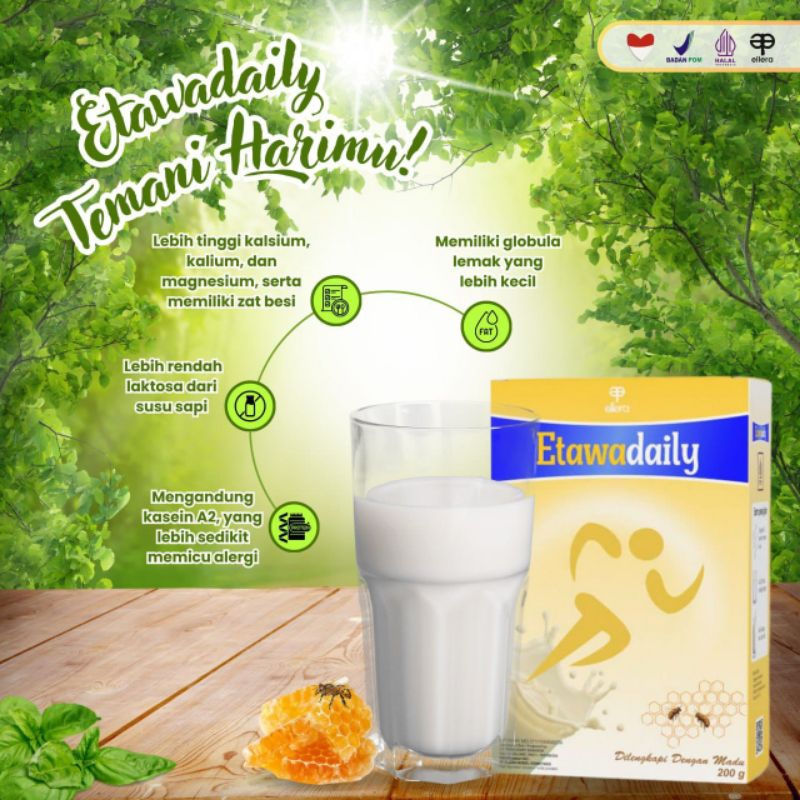 

Susu kambing bubuk ETAWADAILY + madu