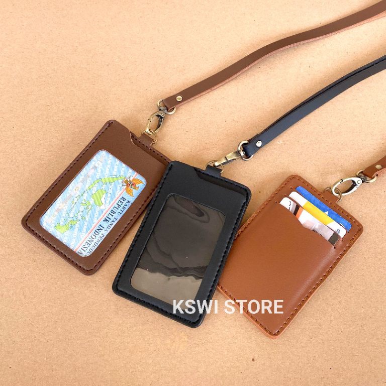 

Baru Populer ID Card Holder Kulit Name Tag Holder Kulit MB2