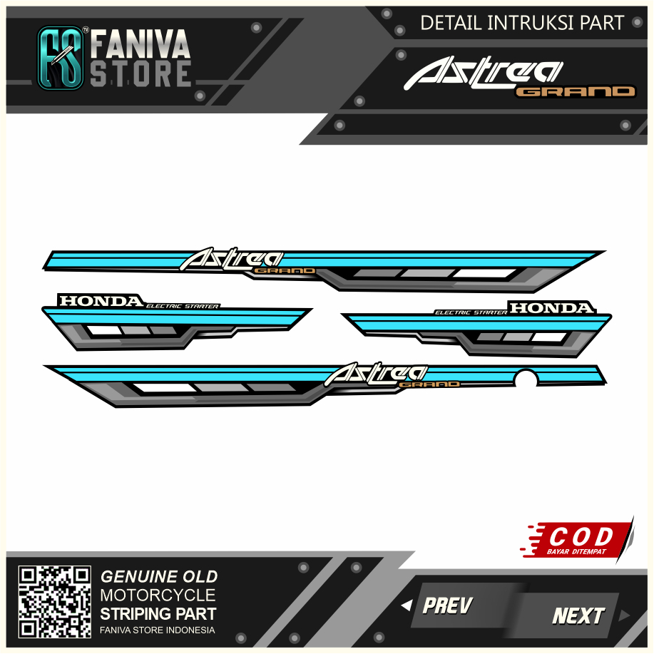 STRIPING ASTREA GRAND / STRIPING ASTREA GRAND BULUS / STRIPING ASTREA