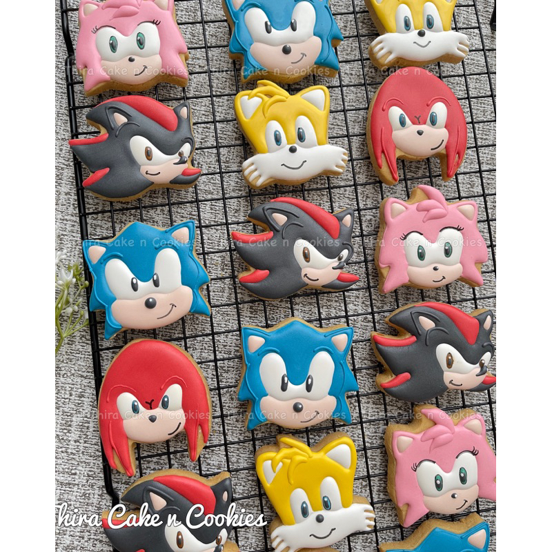

READY 5pcs HALAL SERTIFIKAT mix karakter sonic cookies kue kering hias dekorasi kukis