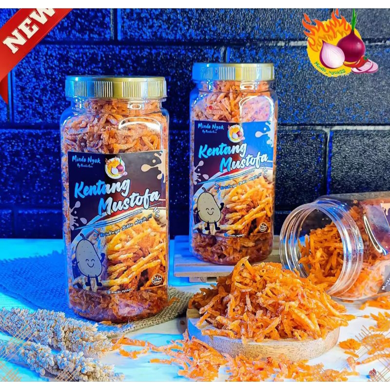 

kentang mustofa toplesan gurih dan renyah sambel balado kentang