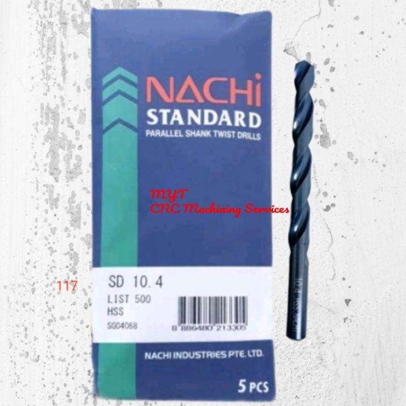 drill mata bor besi 10.4 MM NACHI mata bor besi 10.4mm nachi original plan