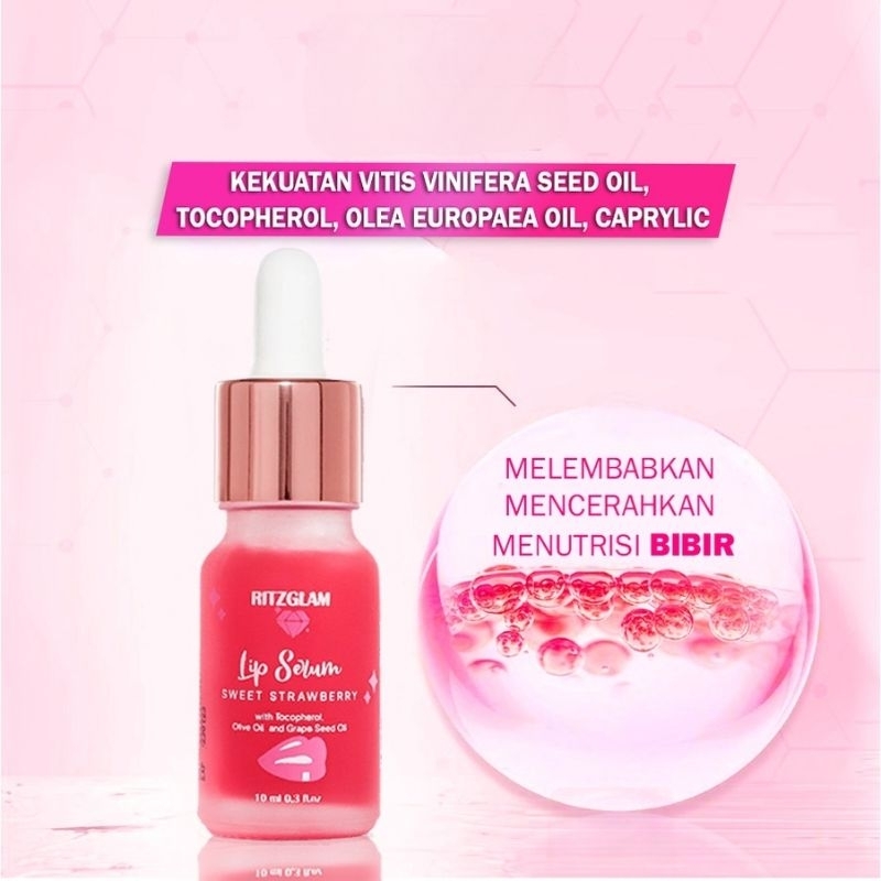 RITZGLAM Lip Serum Rasa Strawberry - 10ml